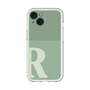 Slim Protection Premium Case［ オリジナル - initial two tone - R green ］