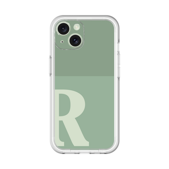 Slim Protection Premium Case［ オリジナル - initial two tone - R green ］