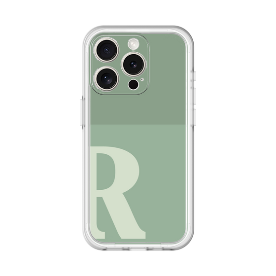 Slim Protection Premium Case［ オリジナル - initial two tone - R green ］