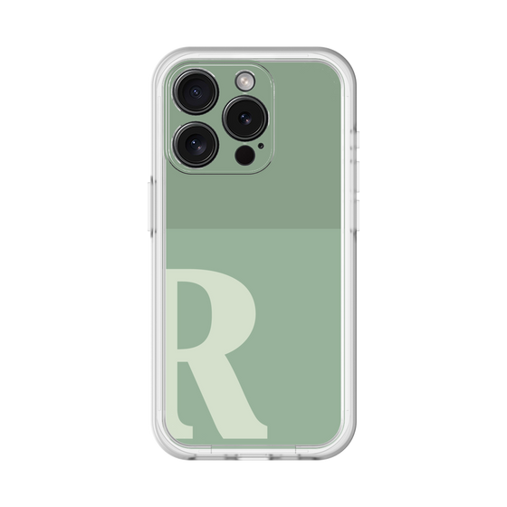 Slim Protection Premium Case［ オリジナル - initial two tone - R green ］