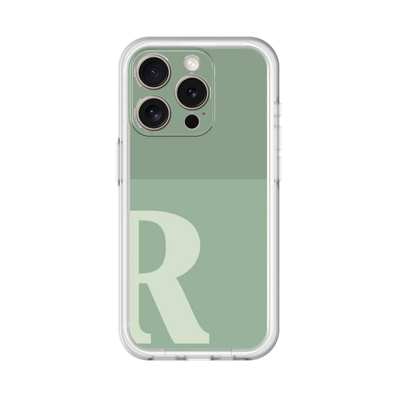 Slim Protection Premium Case［ オリジナル - initial two tone - R green ］