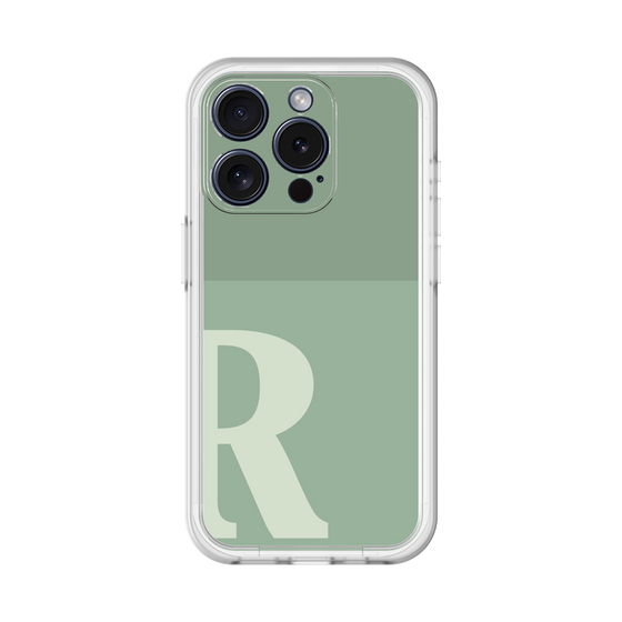 Slim Protection Premium Case［ オリジナル - initial two tone - R green ］