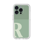 Slim Protection Premium Case［ オリジナル - initial two tone - R green ］