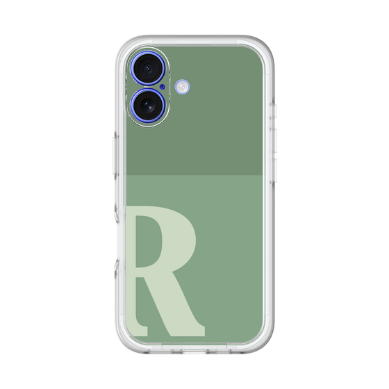 Slim Protection Premium Case［ オリジナル - initial two tone - R green ］