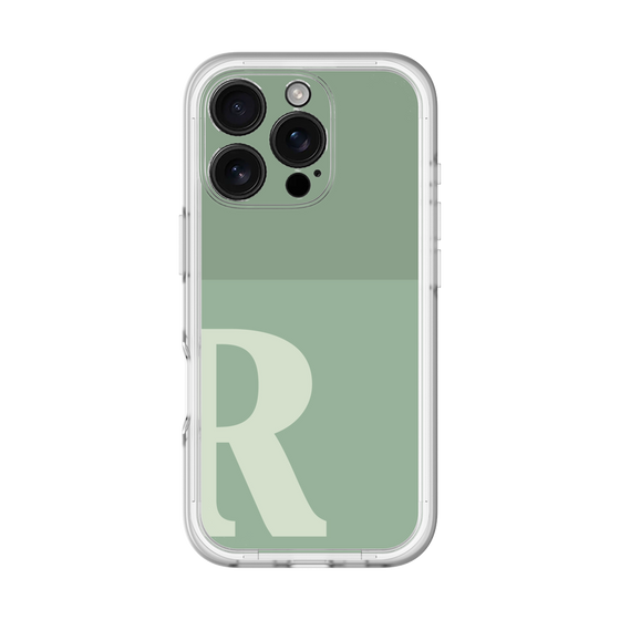 Slim Protection Premium Case［ オリジナル - initial two tone - R green ］