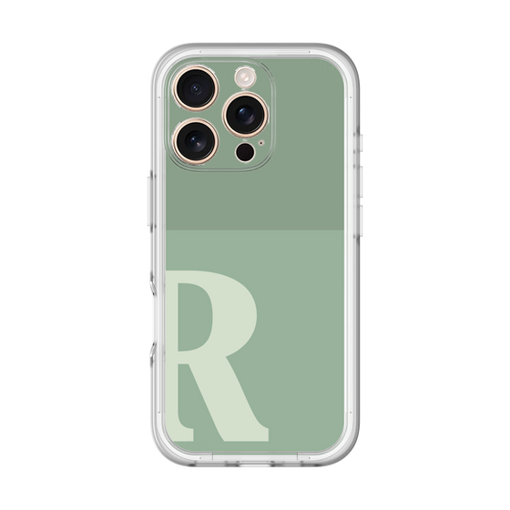 Slim Protection Premium Case［ オリジナル - initial two tone - R green ］