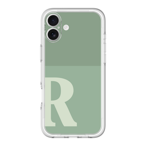 Slim Protection Premium Case［ オリジナル - initial two tone - R green ］