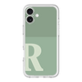 Slim Protection Premium Case［ オリジナル - initial two tone - R green ］