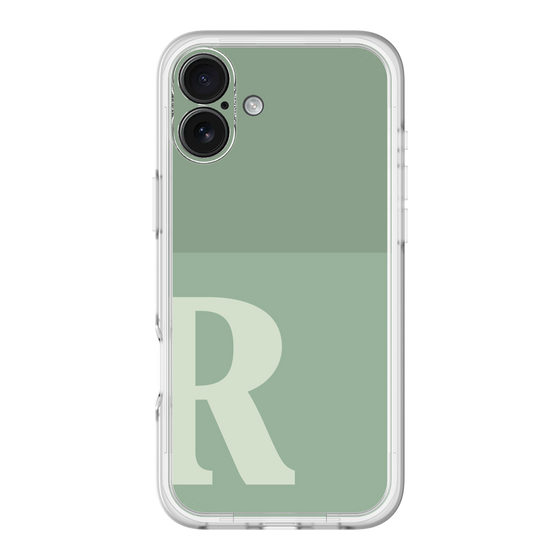 Slim Protection Premium Case［ オリジナル - initial two tone - R green ］