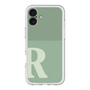 Slim Protection Premium Case［ オリジナル - initial two tone - R green ］
