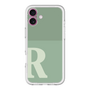 Slim Protection Premium Case［ オリジナル - initial two tone - R green ］