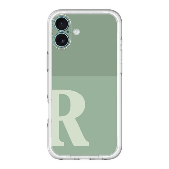 Slim Protection Premium Case［ オリジナル - initial two tone - R green ］