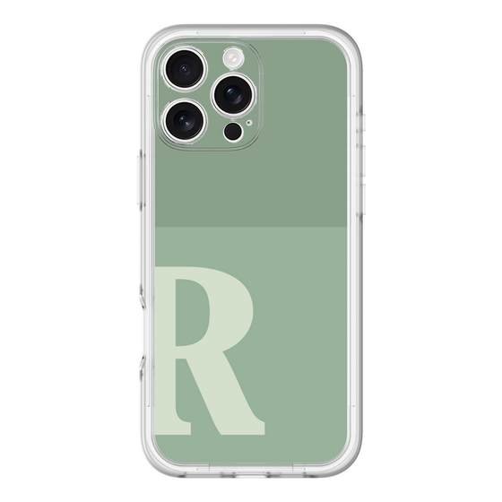 Slim Protection Premium Case［ オリジナル - initial two tone - R green ］