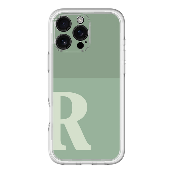 Slim Protection Premium Case［ オリジナル - initial two tone - R green ］