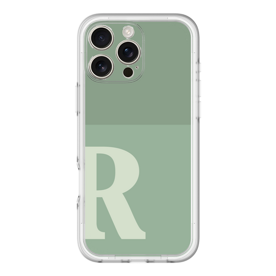 Slim Protection Premium Case［ オリジナル - initial two tone - R green ］