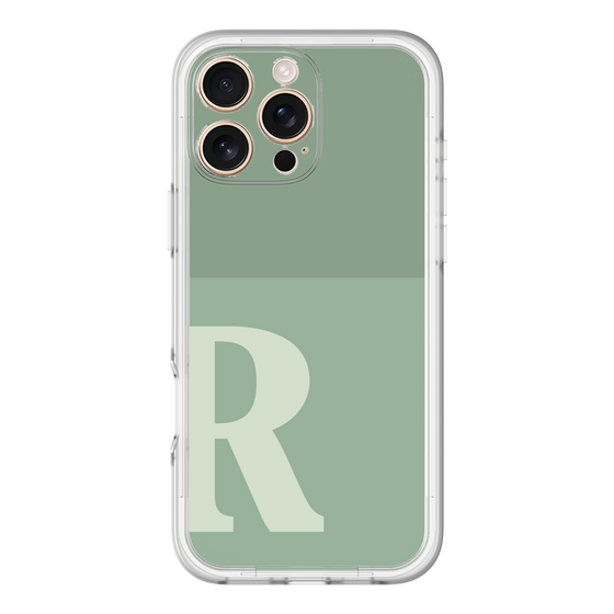 Slim Protection Premium Case［ オリジナル - initial two tone - R green ］