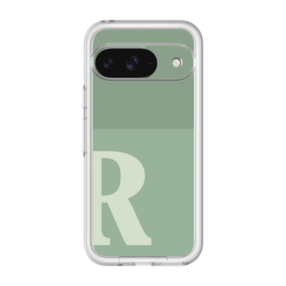 Slim Protection Premium Case［ オリジナル - initial two tone - R green ］
