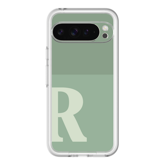 Slim Protection Premium Case［ オリジナル - initial two tone - R green ］