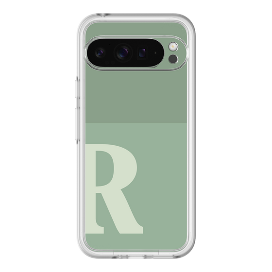 Slim Protection Premium Case［ オリジナル - initial two tone - R green ］