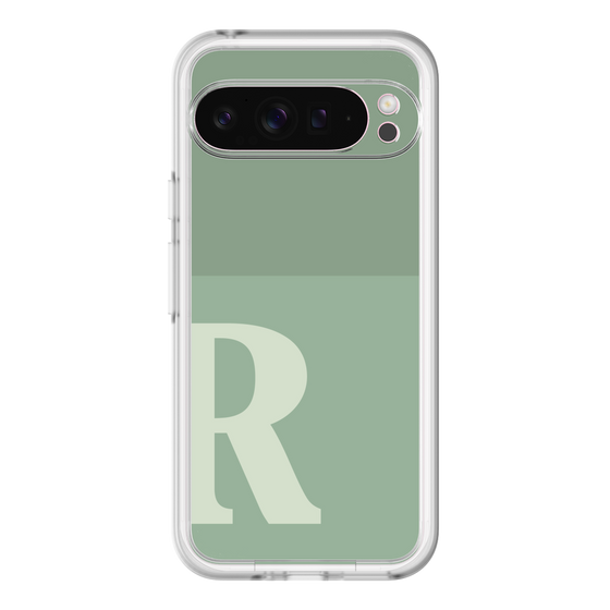 Slim Protection Premium Case［ オリジナル - initial two tone - R green ］