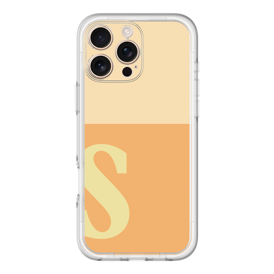 Slim Protection Premium Case［ オリジナル - initial two tone - S orange ］