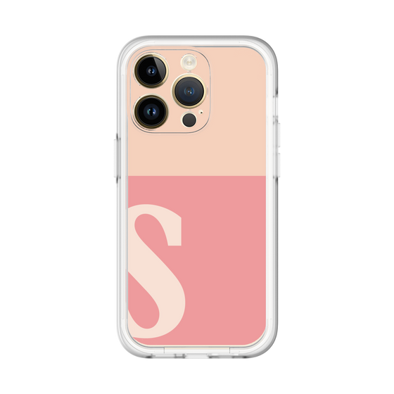 Slim Protection Premium Case［ オリジナル - initial two tone - S pink ］