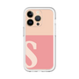 Slim Protection Premium Case［ オリジナル - initial two tone - S pink ］