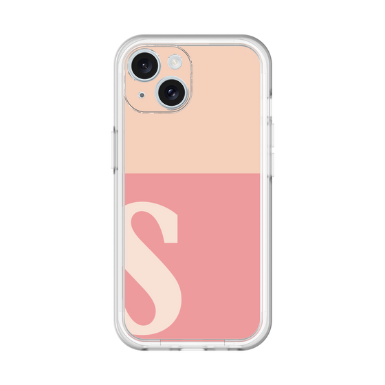 Slim Protection Premium Case［ オリジナル - initial two tone - S pink ］