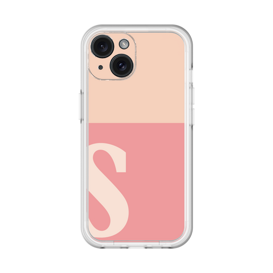 Slim Protection Premium Case［ オリジナル - initial two tone - S pink ］