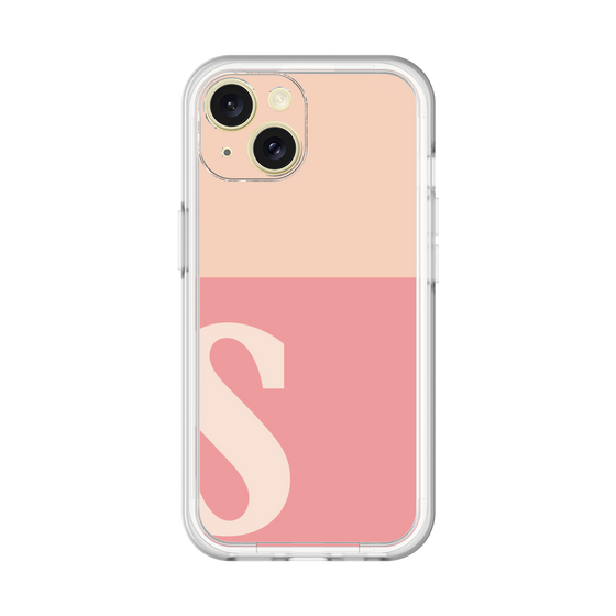 Slim Protection Premium Case［ オリジナル - initial two tone - S pink ］