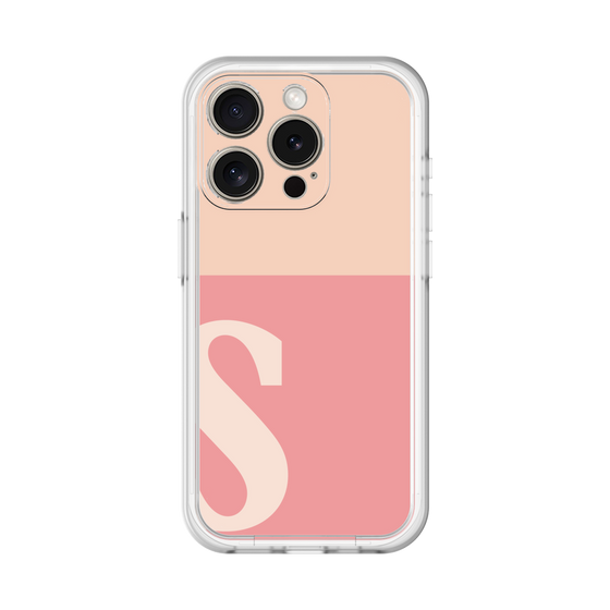 Slim Protection Premium Case［ オリジナル - initial two tone - S pink ］