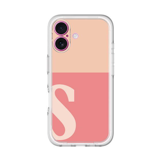 Slim Protection Premium Case［ オリジナル - initial two tone - S pink ］