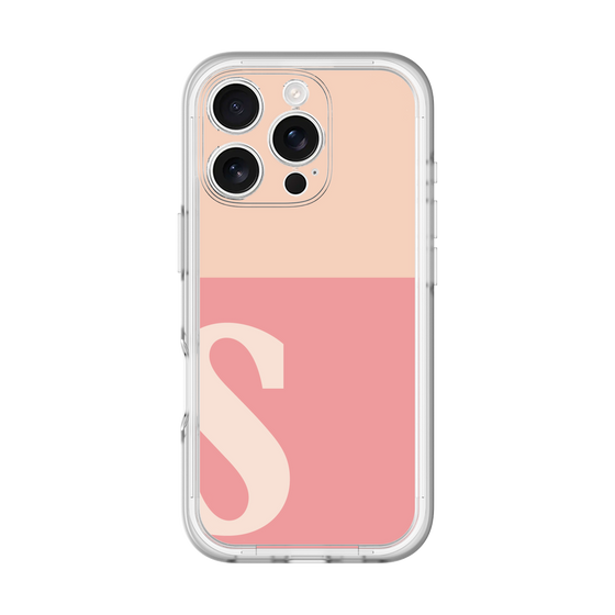 Slim Protection Premium Case［ オリジナル - initial two tone - S pink ］