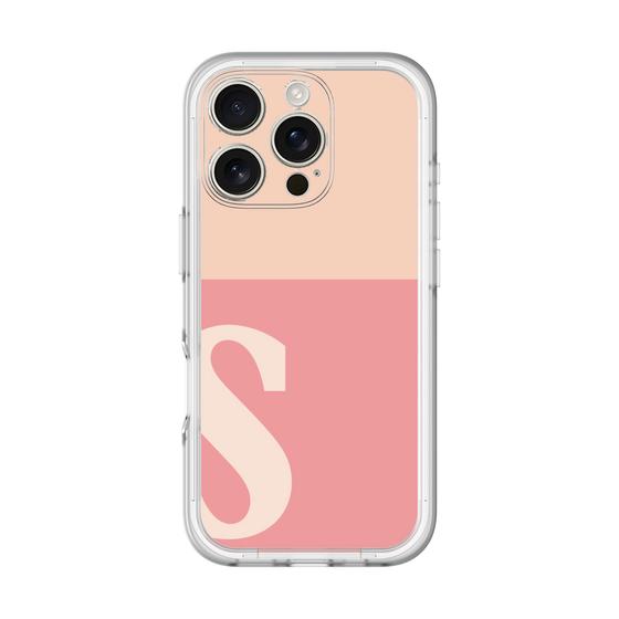 Slim Protection Premium Case［ オリジナル - initial two tone - S pink ］
