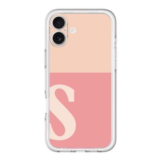Slim Protection Premium Case［ オリジナル - initial two tone - S pink ］
