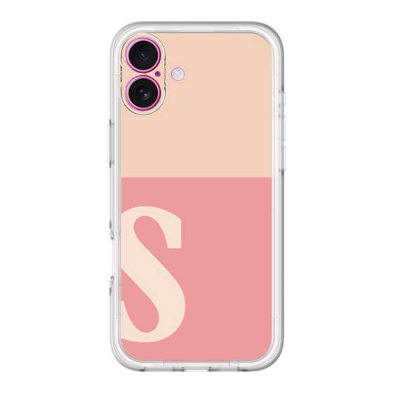Slim Protection Premium Case［ オリジナル - initial two tone - S pink ］