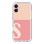 Slim Protection Premium Case［ オリジナル - initial two tone - S pink ］
