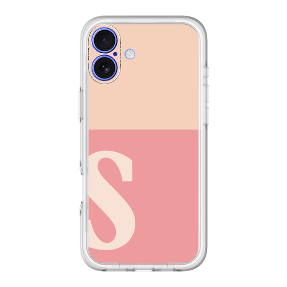 Slim Protection Premium Case［ オリジナル - initial two tone - S pink ］