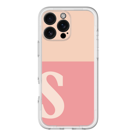 Slim Protection Premium Case［ オリジナル - initial two tone - S pink ］