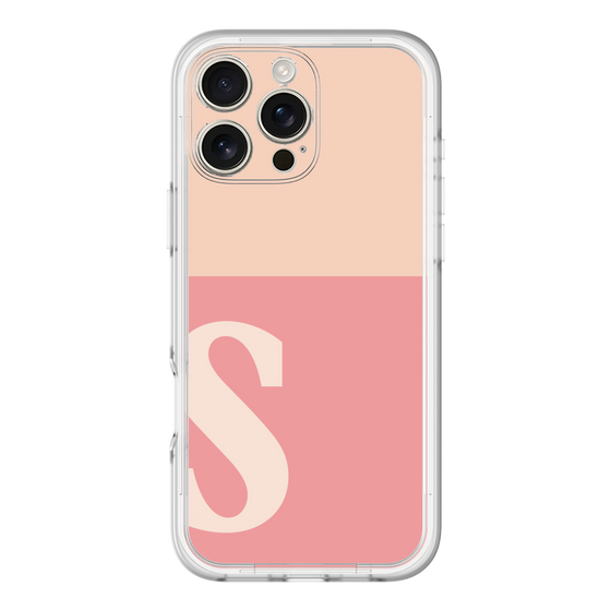 Slim Protection Premium Case［ オリジナル - initial two tone - S pink ］