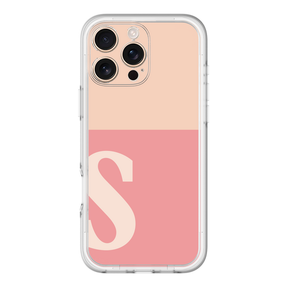 Slim Protection Premium Case［ オリジナル - initial two tone - S pink ］