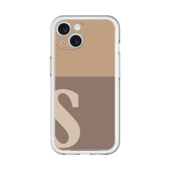 Slim Protection Premium Case［ オリジナル - initial two tone - S brown ］