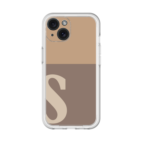 Slim Protection Premium Case［ オリジナル - initial two tone - S brown ］