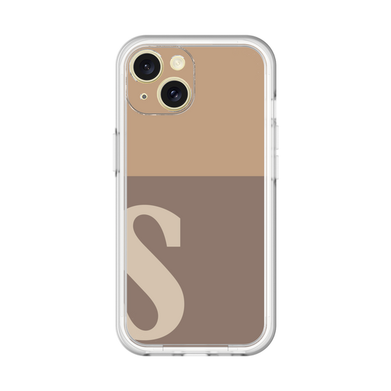 Slim Protection Premium Case［ オリジナル - initial two tone - S brown ］