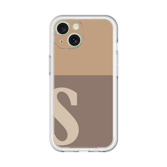 Slim Protection Premium Case［ オリジナル - initial two tone - S brown ］