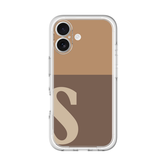 Slim Protection Premium Case［ オリジナル - initial two tone - S brown ］
