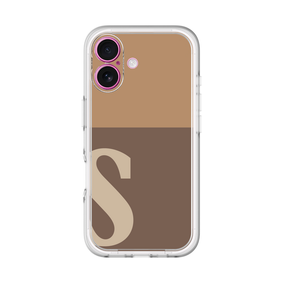 Slim Protection Premium Case［ オリジナル - initial two tone - S brown ］