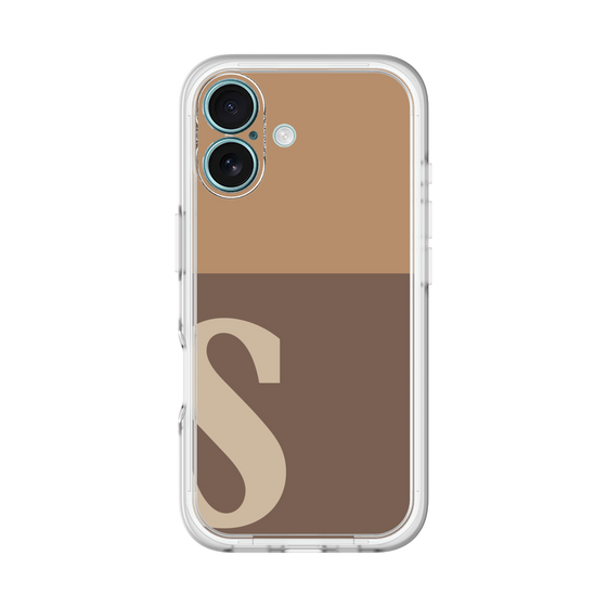 Slim Protection Premium Case［ オリジナル - initial two tone - S brown ］