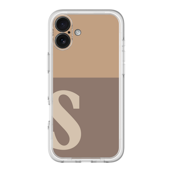 Slim Protection Premium Case［ オリジナル - initial two tone - S brown ］
