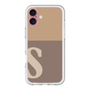 Slim Protection Premium Case［ オリジナル - initial two tone - S brown ］